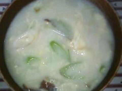 中華風　ふんわり卵入り　豆乳コーンスープ